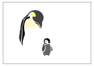 Illustration of penguins