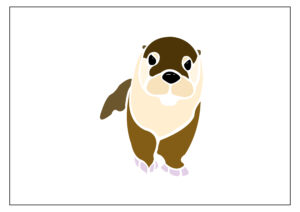 Illustration of an otter